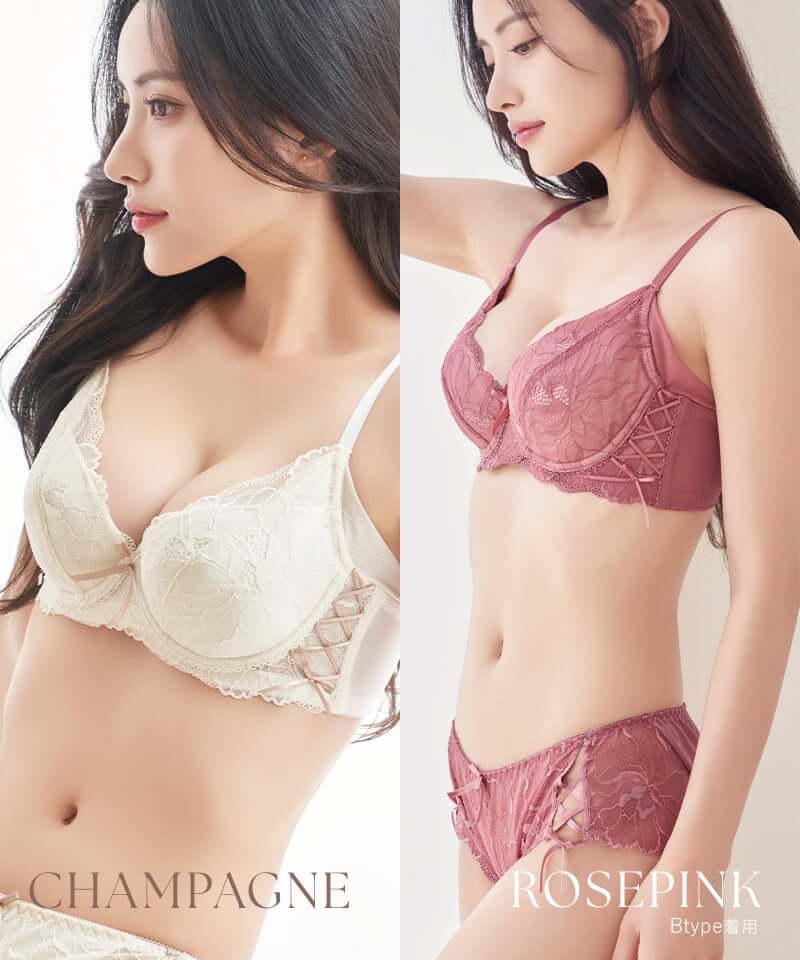 tu-hacci vivante ピオニーレースアップブラ&amp;ショーツ2組セット BraJelly》ピオニーレースアップブラ＆ショーツ | 【公式】下着