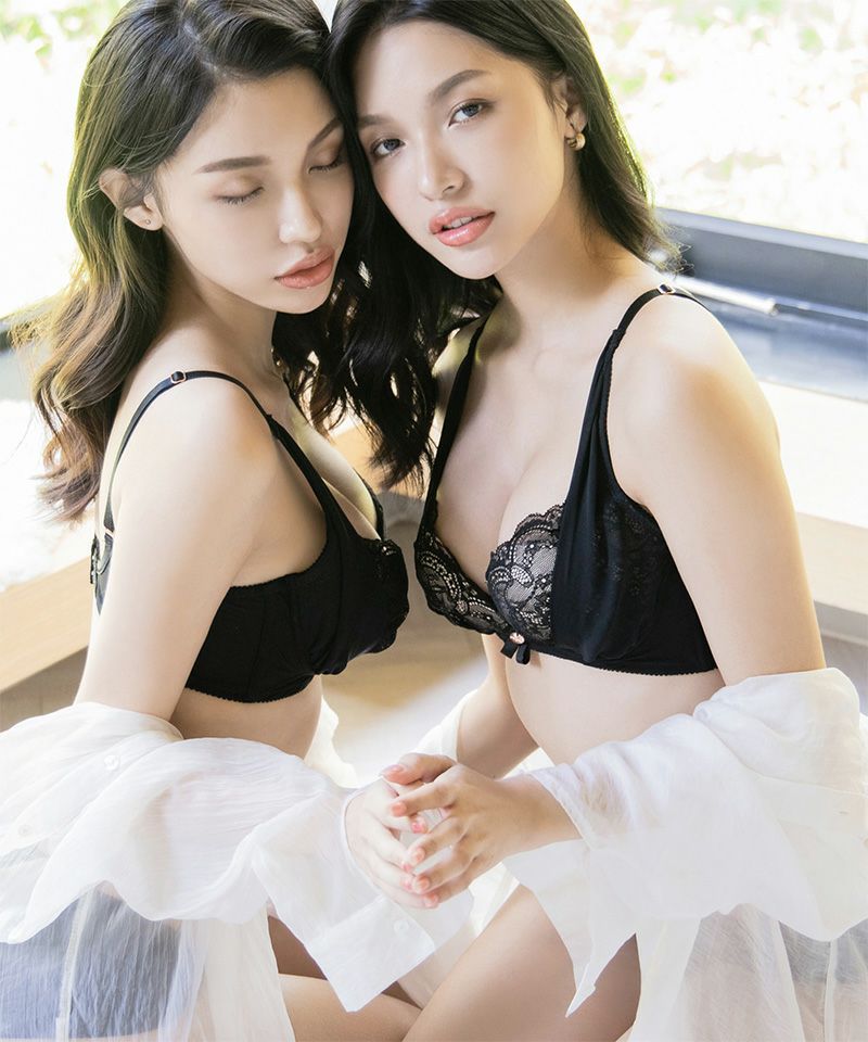 Leene ダブルタッセルブラ【ブラ単品】 / 痛くない脇高谷間ブラ