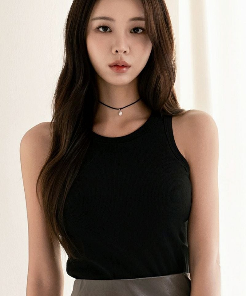 MoschinoCheapandChic 紫色 フリル付きタンクトップ　a294 カップ付きアメリカンスリーブリブタンクトップ《BRAmone Fashion Easy