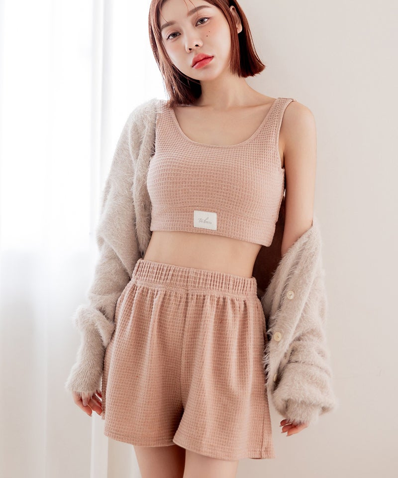 デイリーワッフルルームウェア 2点セット