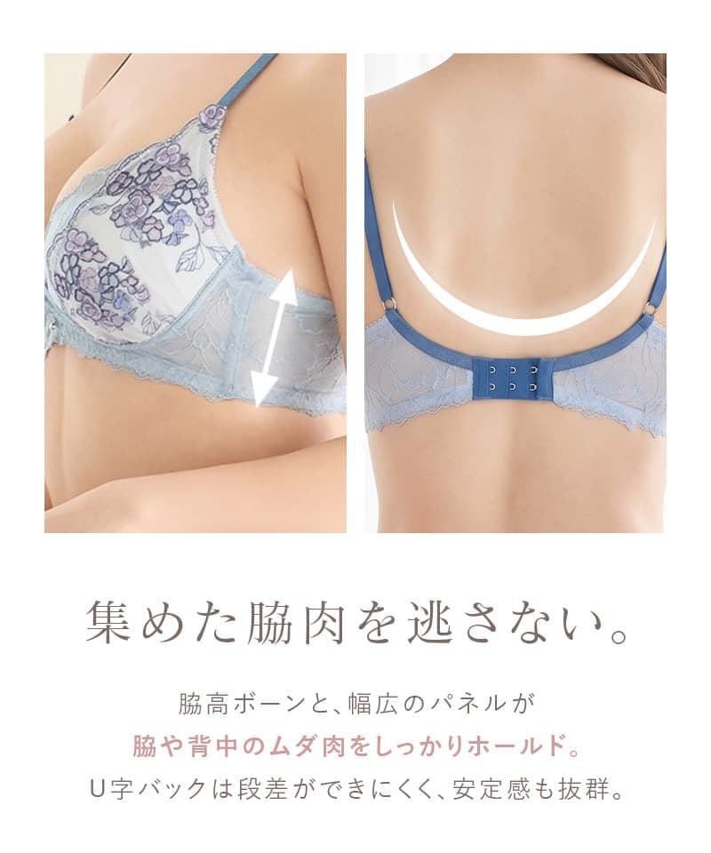 Leene》アジサイレースブラ＆ショーツ | 【公式】下着・ランジェリーの